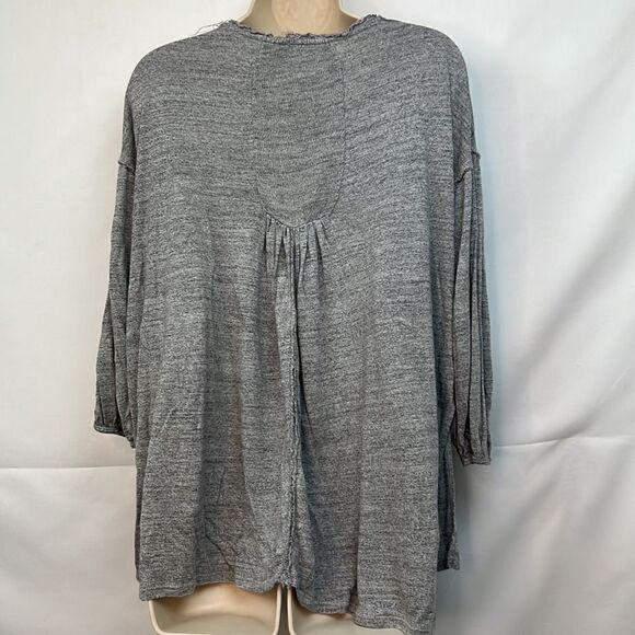 Free People We the Free Just a Henley gray knit tunic top size XS - Picture 8 of 14